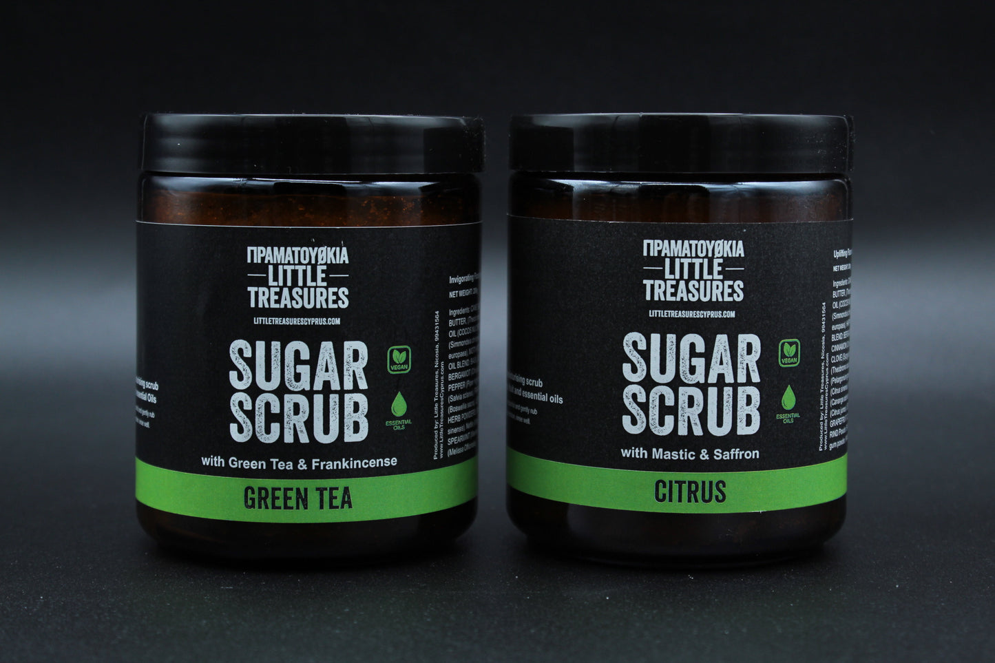 SUGAR SCRUB with Green Tea & Frankincense 280g