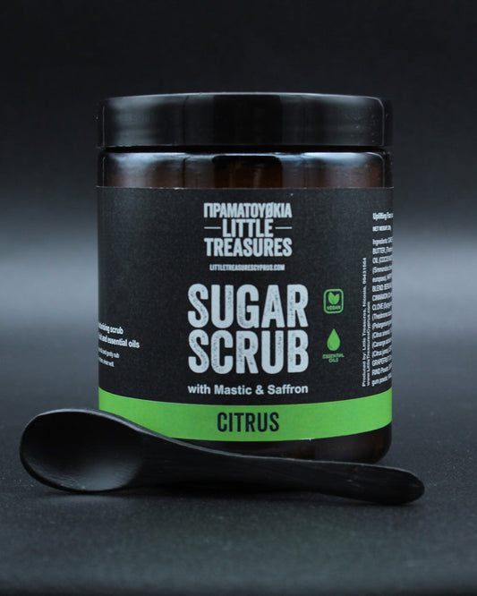 SUGAR SCRUB Citrus 280g with Mastic, Saffron & Orange